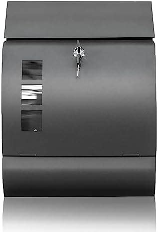 metal post box cupboard|Amazon.com: Ydocabinit Wall Mount Mailbox with Key Lock, .